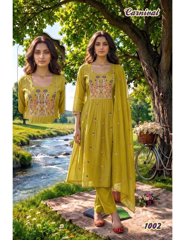 Desi kudi carnival 3pcs wholesale rate kurtis online